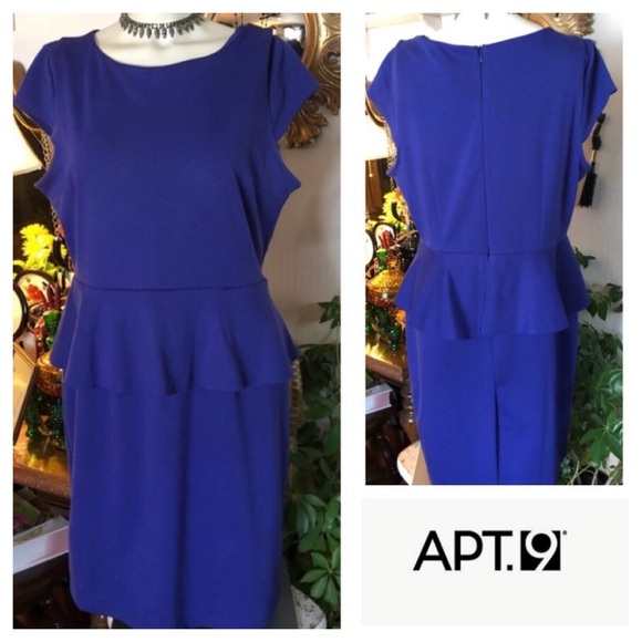 Purple Peplum Dress